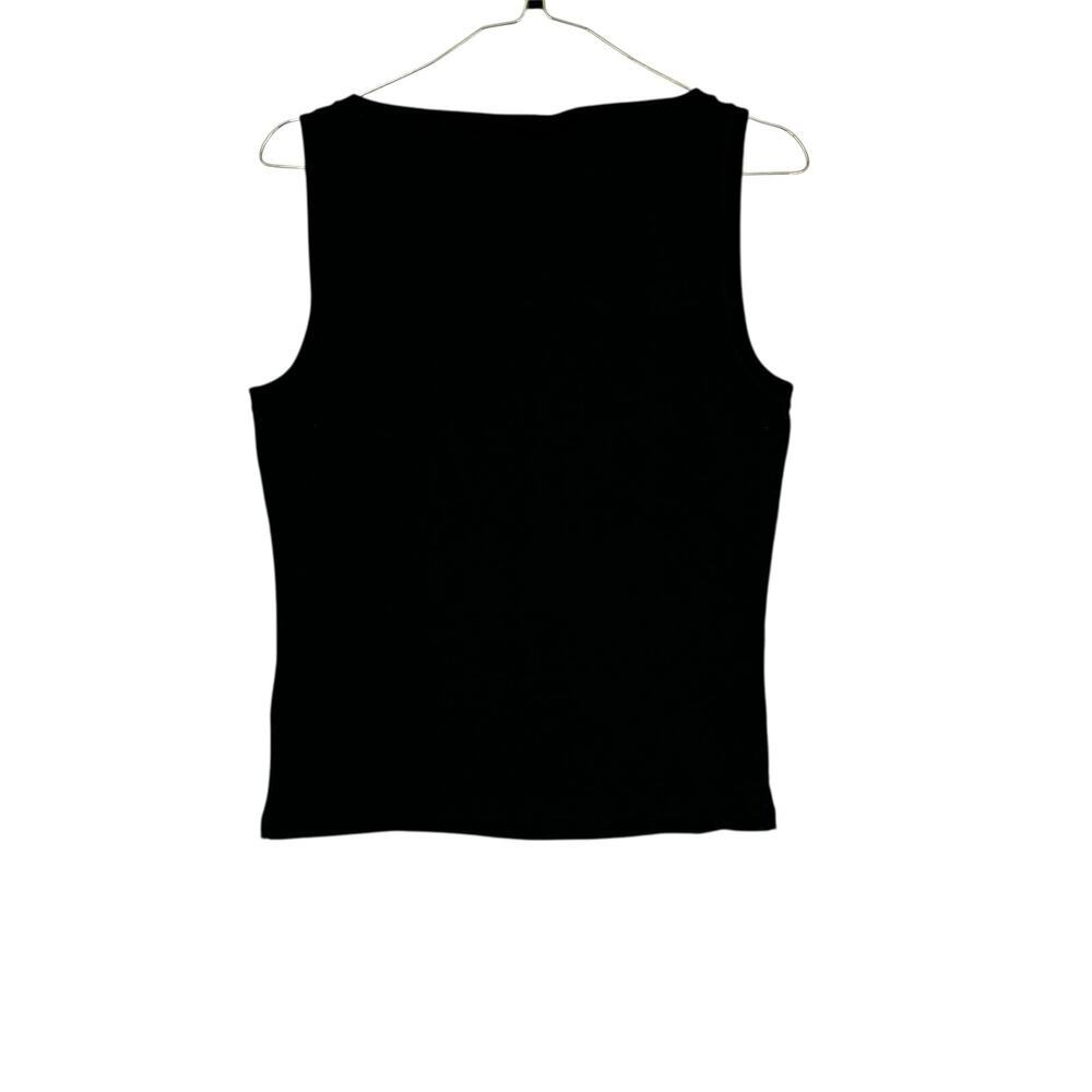 J.Crew Stretch cotton shell top in Black Size Medium NWT Capsule Wardrobe - Picture 4 of 5